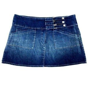 Bebe  blue jean mini skirt
